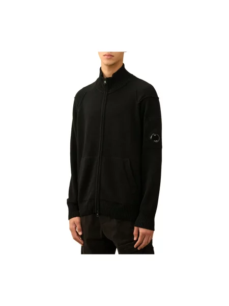 Dzianinowy sweter C.p. Company czarny