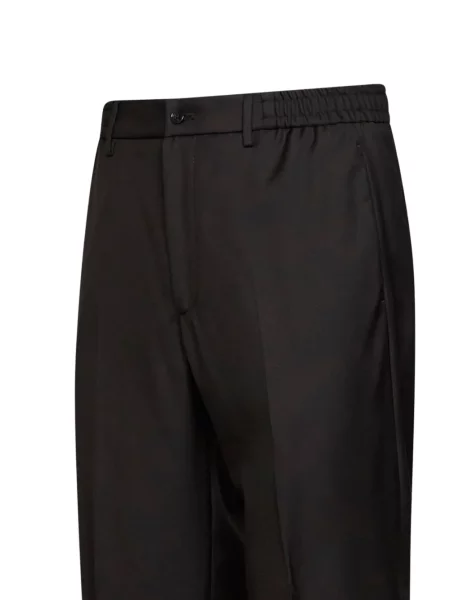 Pantaloni Tagliatore conici maro