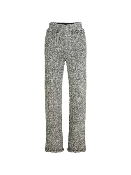 Pantaloni Karl Lagerfeld cu paiete alb