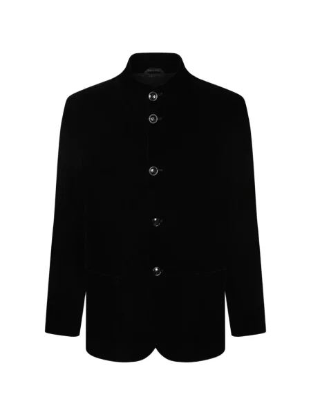 Gulerat sacou Giorgio Armani de catifea negru