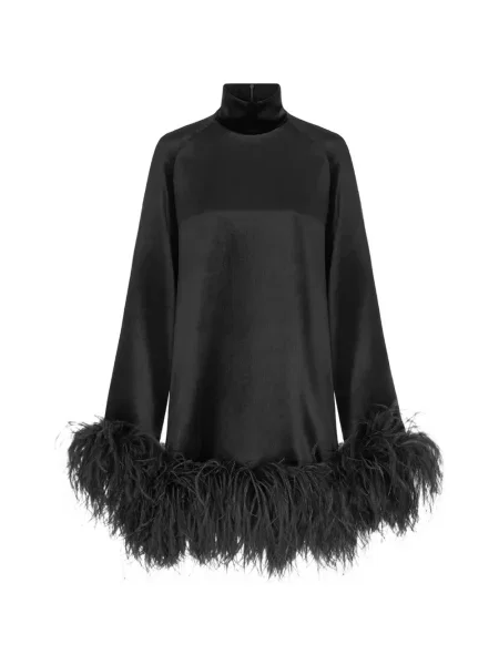 Rochie mini 16arlington cu pene negru