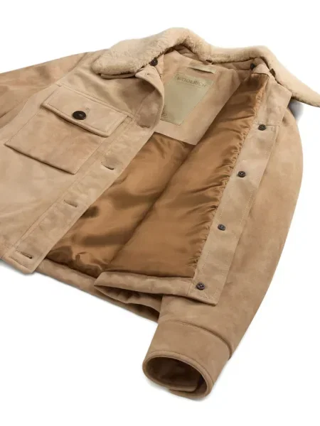 Geacă Woolrich din piele de căprioară