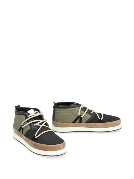 Sneakerși Volta din piele verde