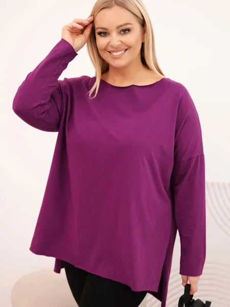 Bluză Kesi cu mâneci lungi violet