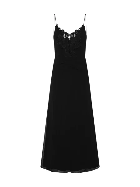 Rochie Rotate Birger Christensen cu volane din dantelă negru