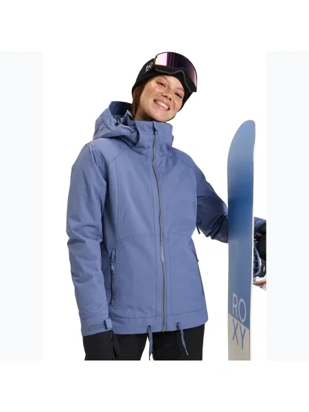 Női snowboard dzseki ROXY Meade vad szél. Méret: XS kék
