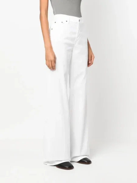 Blugi evazați Dondup alb