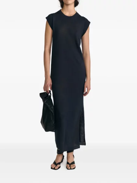Rochie maxi Cortana tricotate albastru