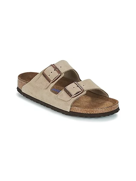 BIRKENSTOCK Nizki natikači Arizona temno siva bež