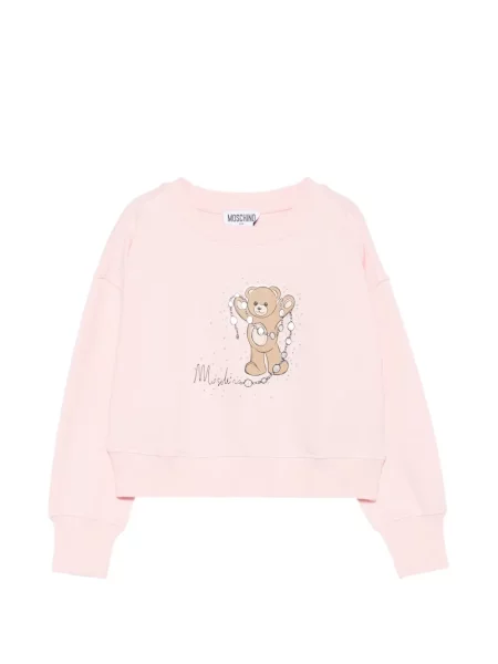 Bluza dziecięca Moschino różowa