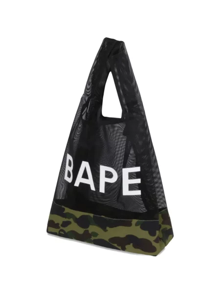 Τσάντα A Bathing Ape® με σχέδιο από διχτυωτό παραλλαγής μαύρο