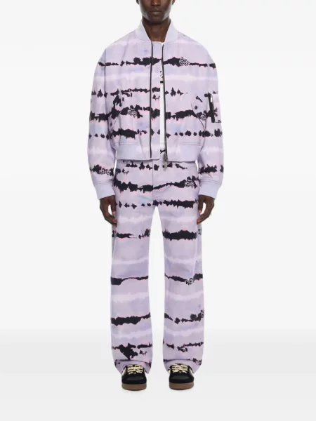 Decupat geacă bomber Off-white cu legături alb