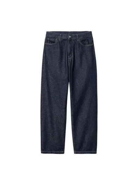 Szerokie jeansy Carhartt Wip niebieskie
