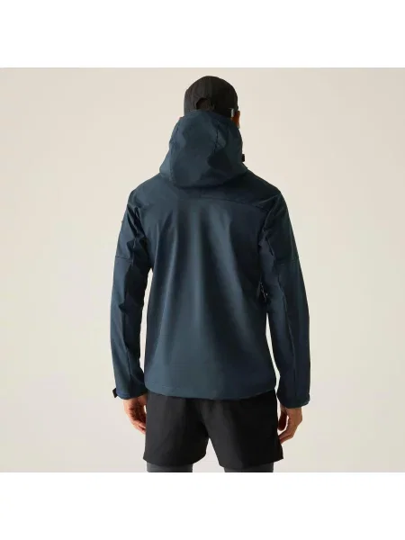 Wodoodporna kurtka softshell Arana z kapturem niebieska
