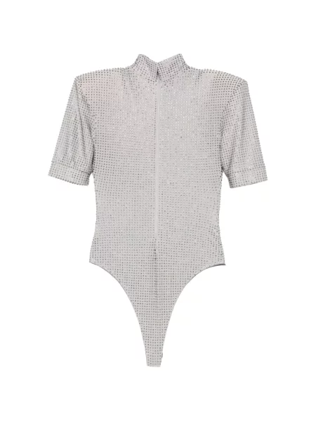 Stras scurt body Mitiliane Couture gri