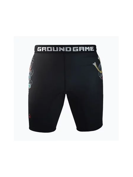 Тренувальні шорти Ground Game Vale Tudo Bushido чорні/різнокольорові чорні