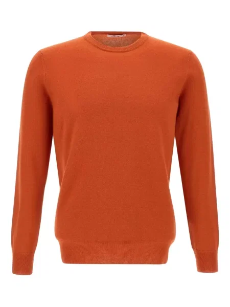 Pulover Kangra cu decolteu rotund portocaliu