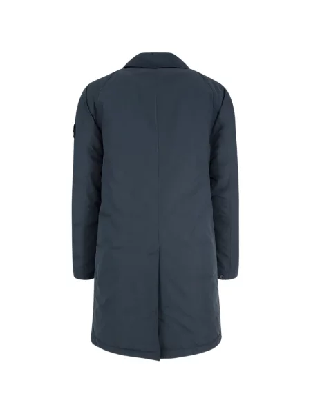 Lung palton Stone Island cu strasuri albastru