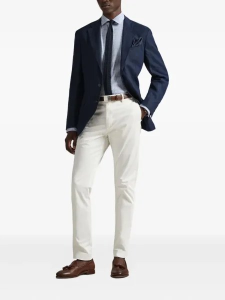 Șapcă Polo Ralph Lauren cu broderie din țesătură twill în carouri albastru