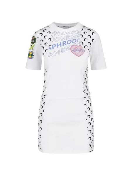 Rochie mini Marine Serre cu imagine alb
