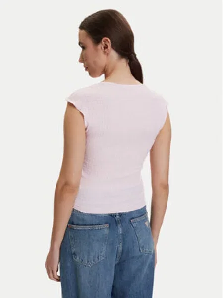 Tommy Jeans Top Svetlo rožnata