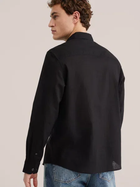 WE Fashion Cămașă negru