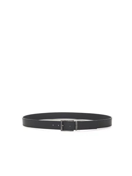 Pasek Emporio Armani dwustronny niebieski