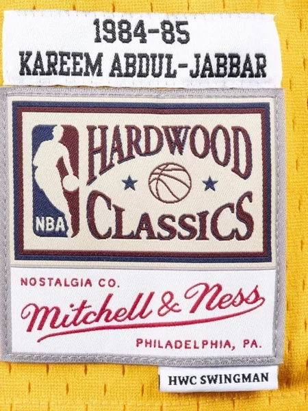 Cămașă Mitchell & Ness din jerseu galben