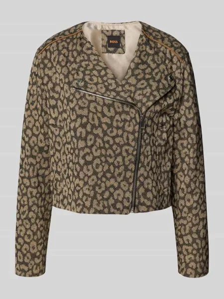 BOSS Orange kurtka brązowy przejściowa beżowa