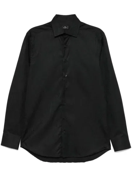 Жакардова риза Etro с пейсли десен черно