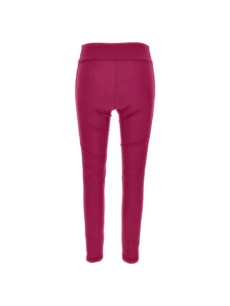Spodnie Versace Jeans Couture z logo różowe