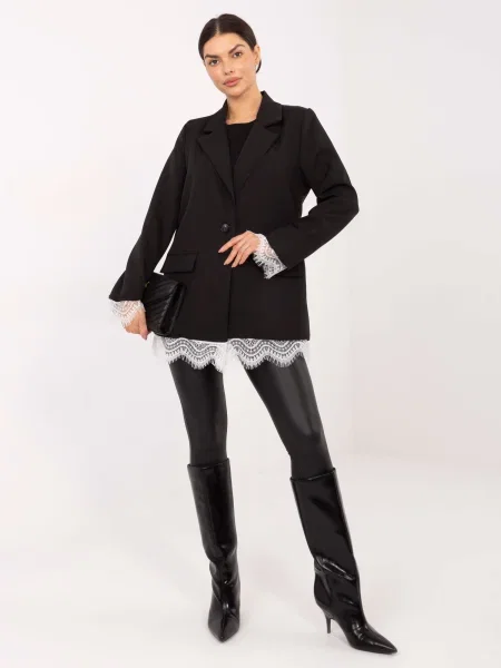 Sacou Italy Moda negru