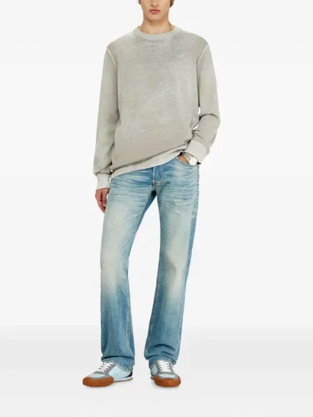 Pulover Diesel cu broderie gri