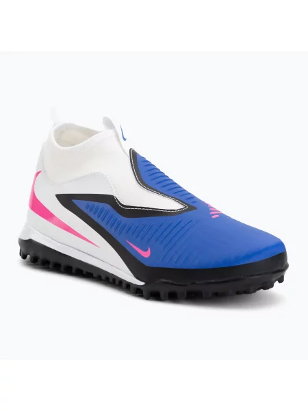 Încălțăminte de fotbal pentru copii Nike Phantom 6 High Academy TF racer blue/white/pink blast alb