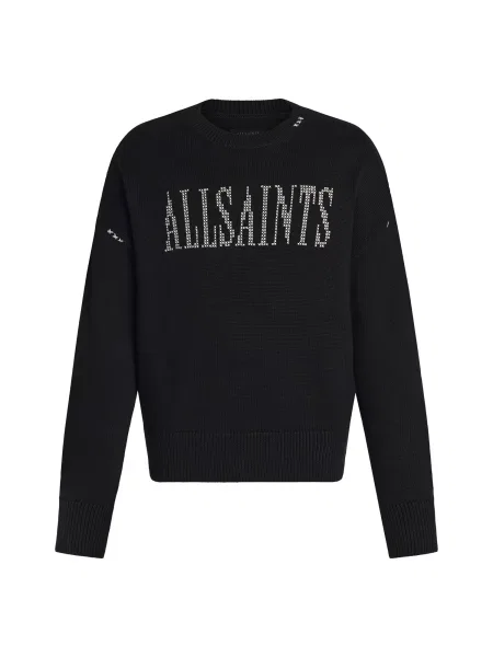 AllSaints Pulover negru alb