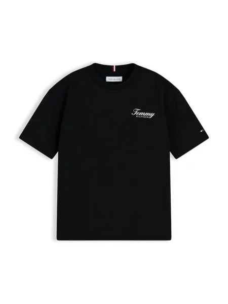Tommy Hilfiger majica za djecu od pamuka crna