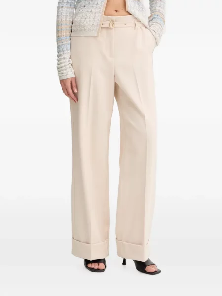 Cu centură pantaloni Guess roz