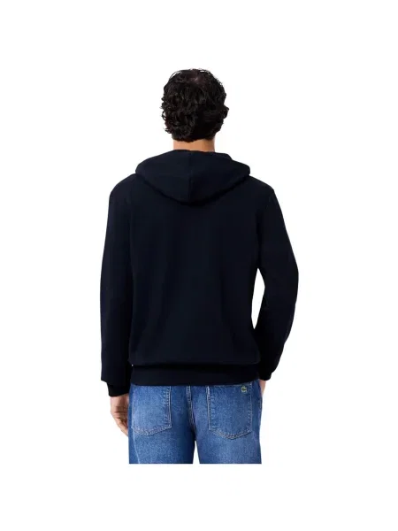 Mikina s kapucňou Lacoste s kapucňou modrá