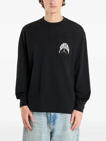 Lung tricou Jordan negru