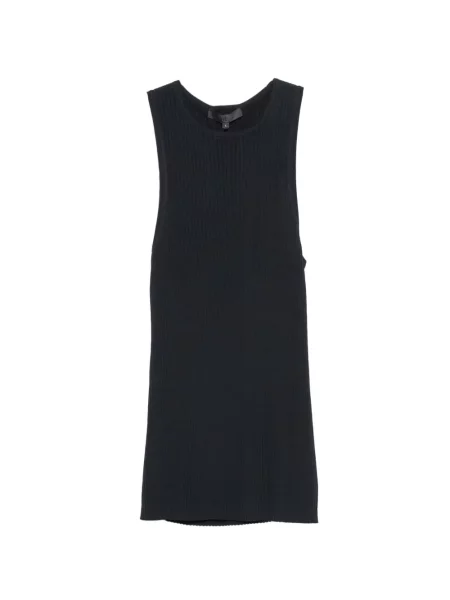 Top Tibi tricotate albastru