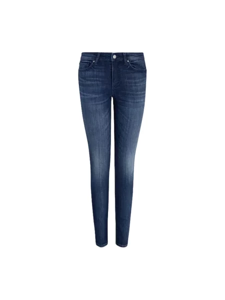 Skinny jeansy skinny Armani Exchange niebieskie