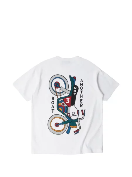Tricou By Parra cu imagine alb