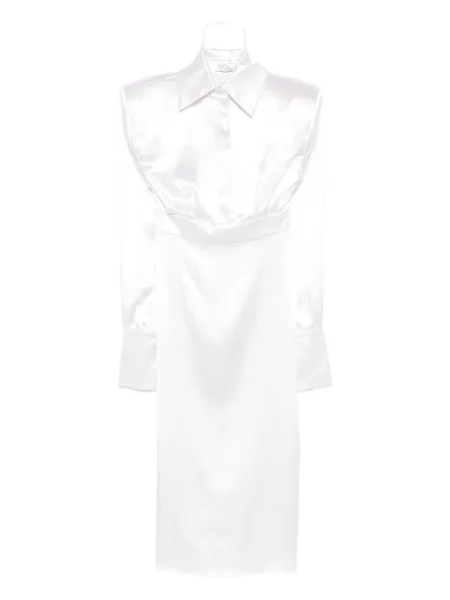 Rochie midi Vestiaire D'un Oiseau Libre până la genunchi de costum alb
