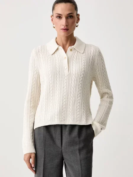 Tommy Hilfiger Pulover Crem bej