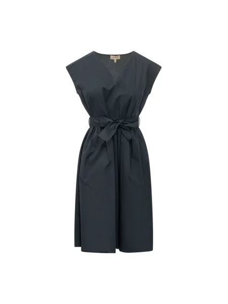 Sukienka bez rękawów Woolrich popelinowa niebieska