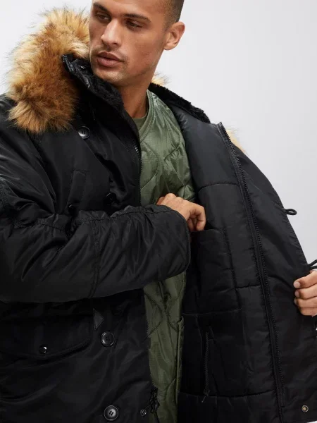 Alpha Industries HERITAGE Парка чорний