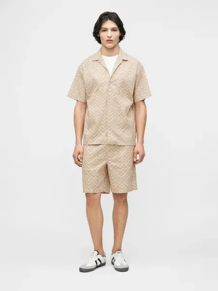 JACK & JONES Srajca JJMILO temno / svetlo siva