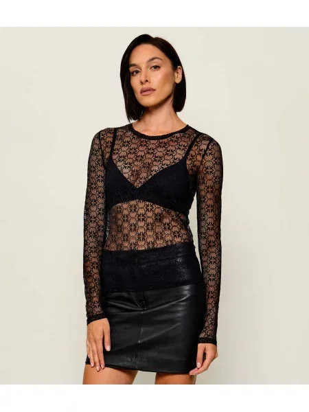 Pinko De dantelă bluză Rover negru