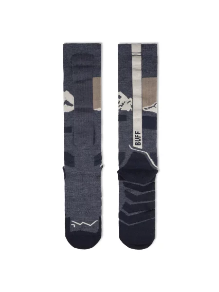 Skarpetki sportowe dla dorosłych Merino Heavyweight Over The Calf Socks niebieskie