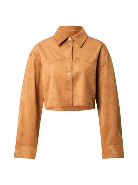 Monki Bluză coniac maro